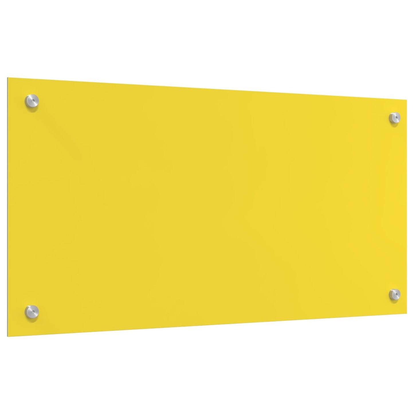 Schienale Da Cucina Giallo 80X40X0,6 Cm In Vetro Temperato