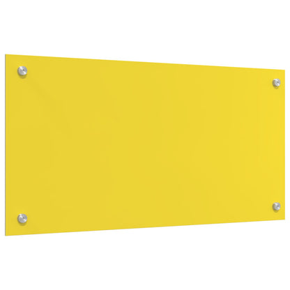 Schienale Da Cucina Giallo 80X40X0,6 Cm In Vetro Temperato
