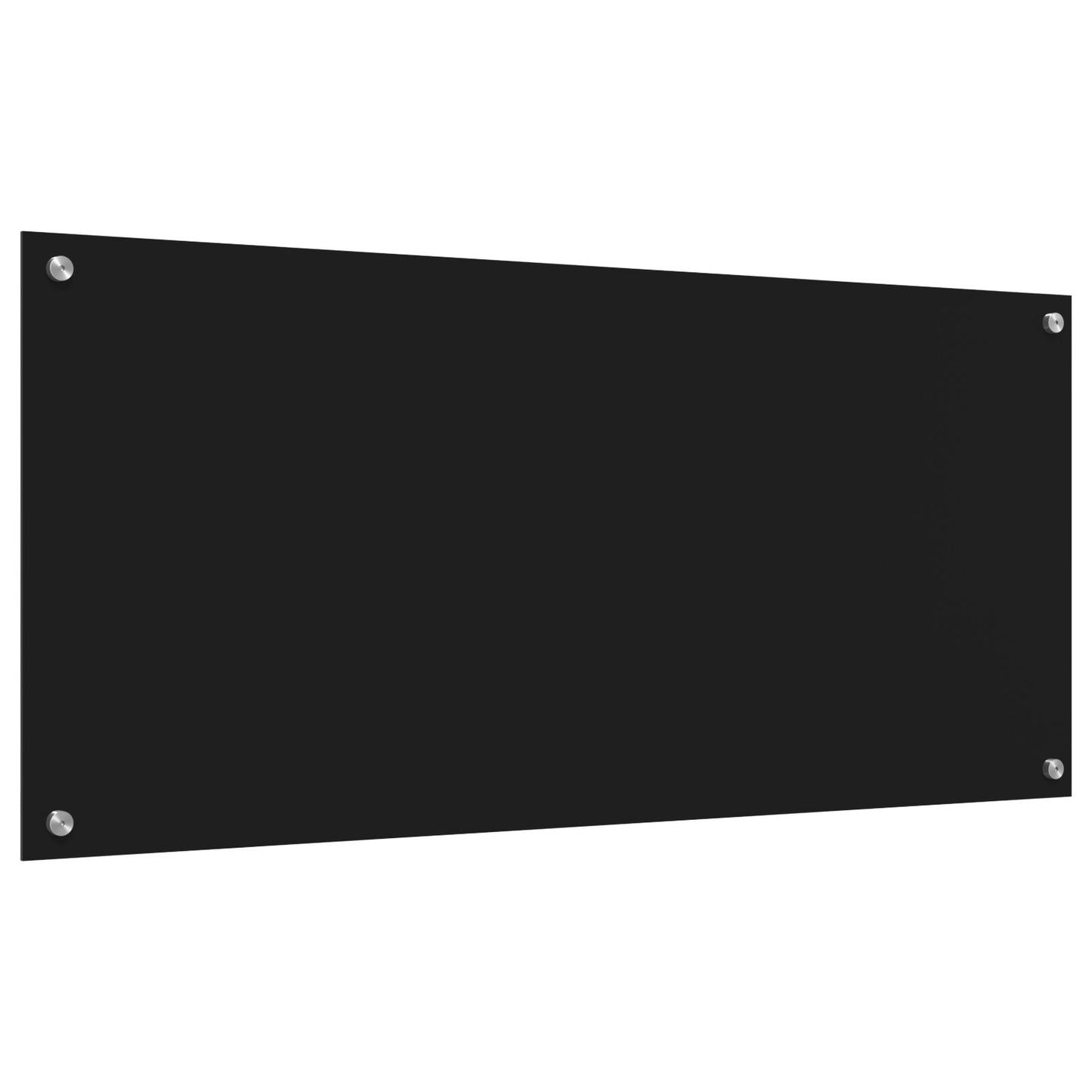 Paraforno Per Cucina  Nero 110X50X0,6 Cm In Vetro Temperato