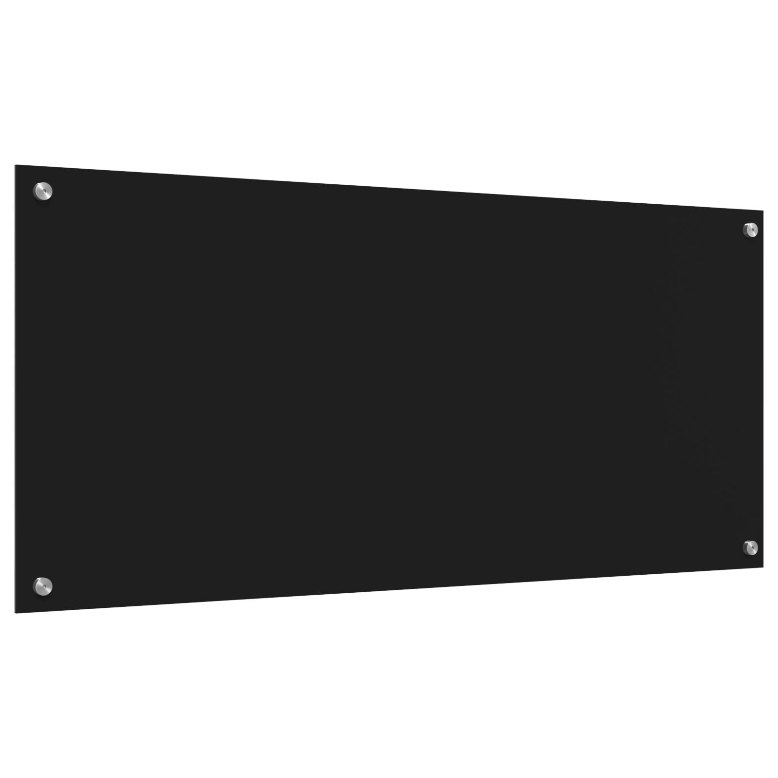 Paraforno Per Cucina  Nero 110X50X0,6 Cm In Vetro Temperato