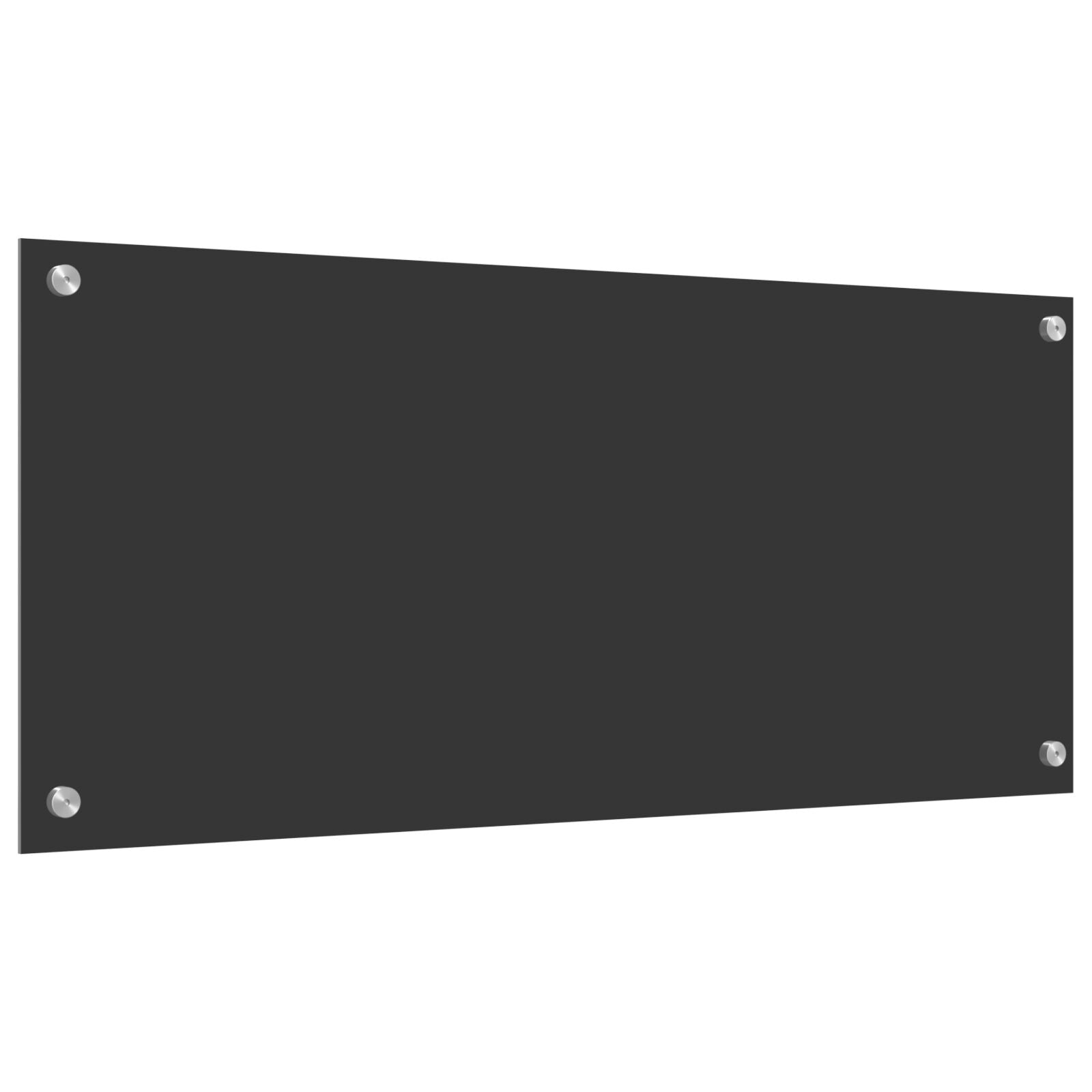 Schienale Per Cucina  Grigio Scuro 90X40X0,6 Cm In Vetro Temperato