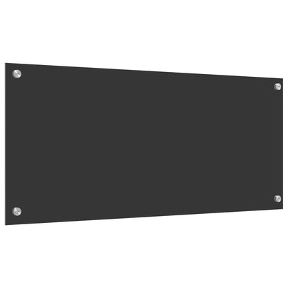 Schienale Per Cucina  Grigio Scuro 90X40X0,6 Cm In Vetro Temperato