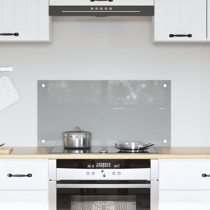 Schienale Cucina Grigio Chiaro 80X40X0,6 Cm In Vetro Temperato