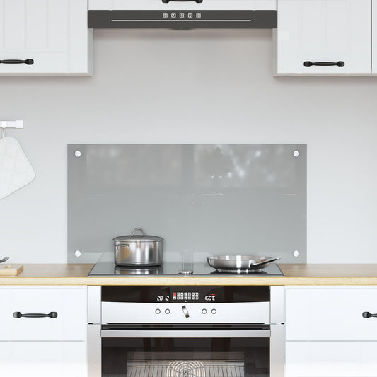 Schienale Cucina Grigio Chiaro 80X40X0,6 Cm In Vetro Temperato