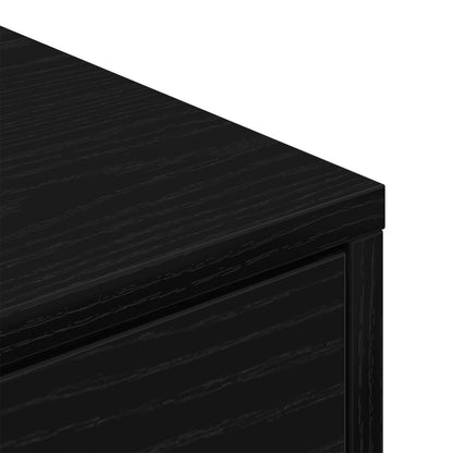 Armadio Scarpe  Nero Rovere 60X35X84 Cm In Legno Ingegnerizzato