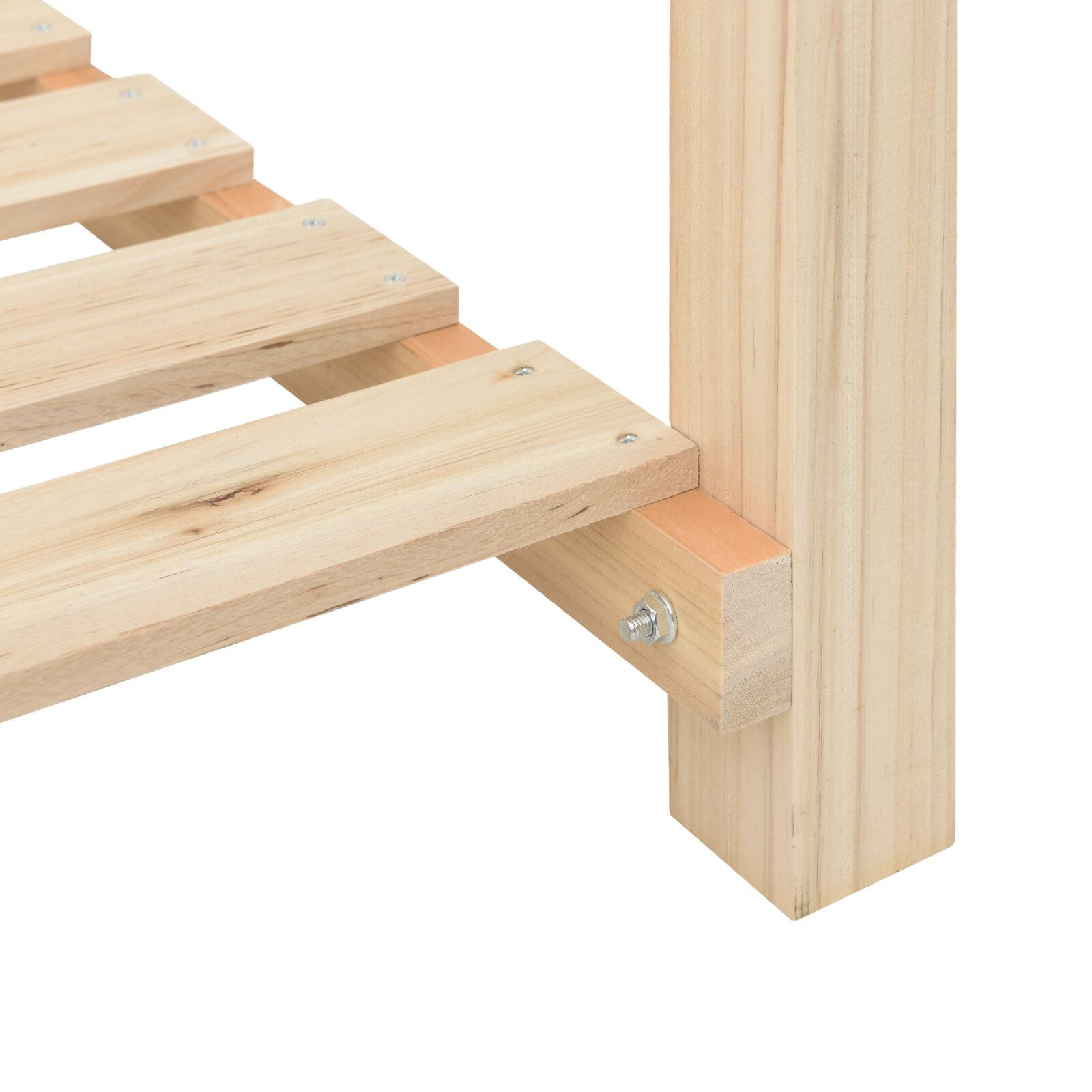Fioriera Da Giardino  Con Ripiano 71X37X76 Cm In Legno Massello Di Abete