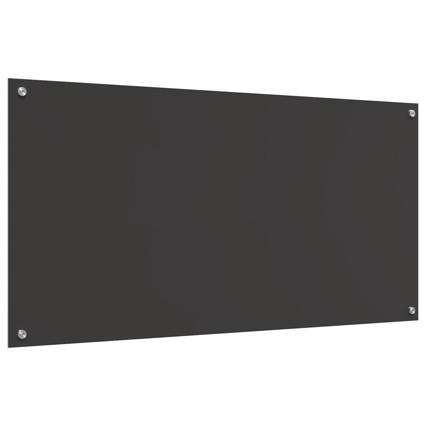 Rivestimento Per Cucina Grigio Scuro 120X60X0,6 Cm In Vetro Temperato