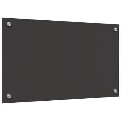 Schienale Cucina Grigio Scuro 70X40X0,6 Cm In Vetro Temperato Di