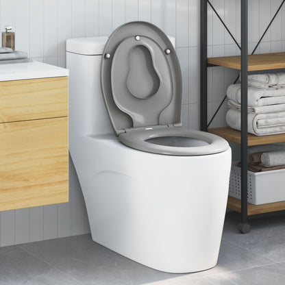 Sedile Per Toilette Familiare Con Sedile Per Bambini Sgancio Rapido In Duroplast