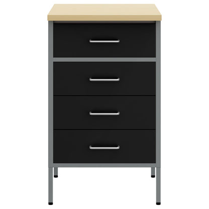 Armadio Da Lavoro  Nero 50X55X85 Cm Acciaio
