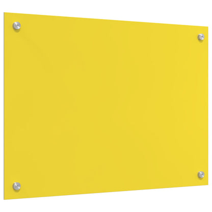 Schienale Per Cucina Giallo 70X50X0,6 Cm In Vetro Temperato Di
