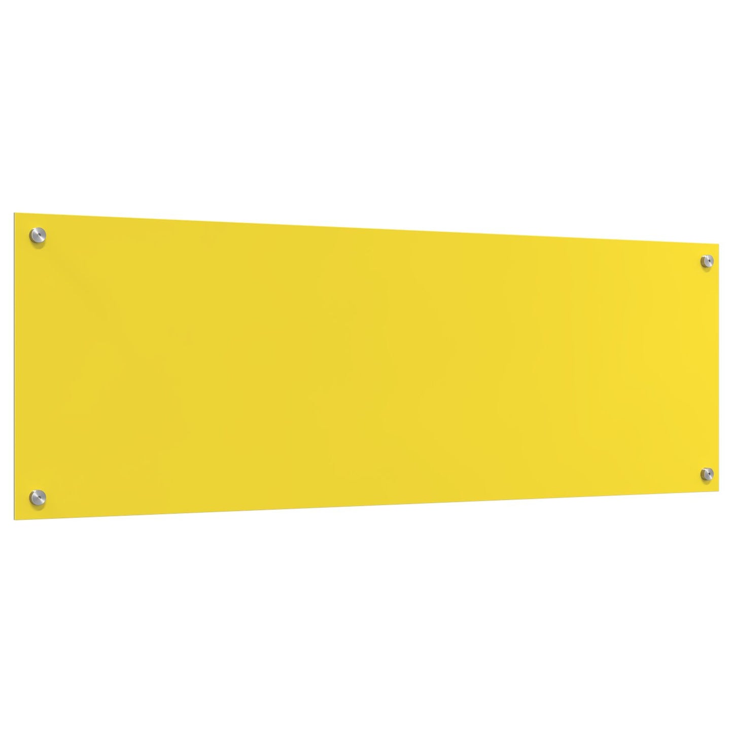 Schienale Da Cucina  Giallo 120X40X0,6 Cm In Vetro Temperato