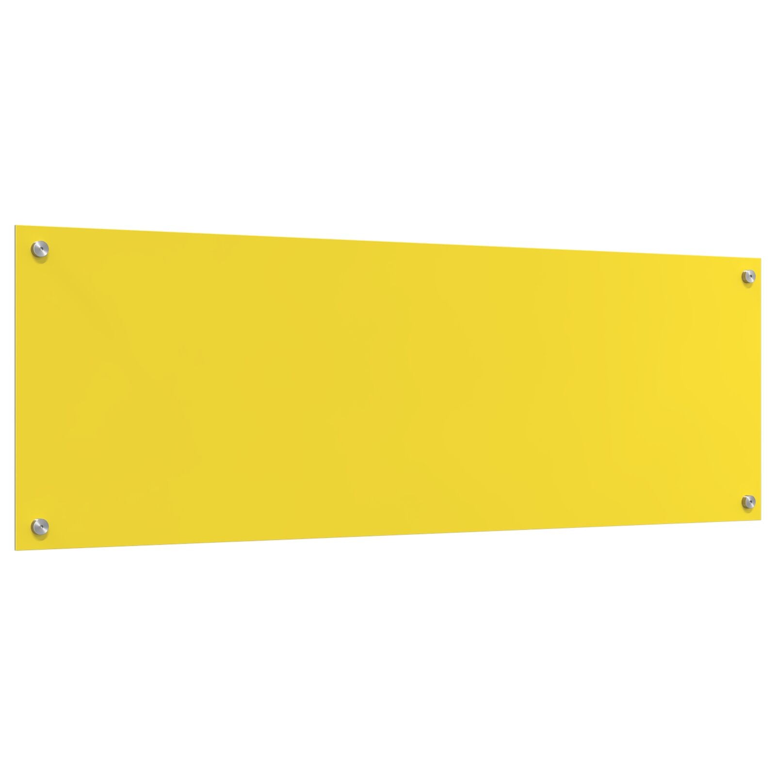 Schienale Da Cucina  Giallo 120X40X0,6 Cm In Vetro Temperato