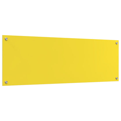 Schienale Da Cucina  Giallo 120X40X0,6 Cm In Vetro Temperato