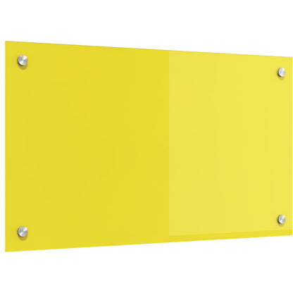 Schienale Cucina Giallo 70X40X0,6 Cm Vetro Temperato