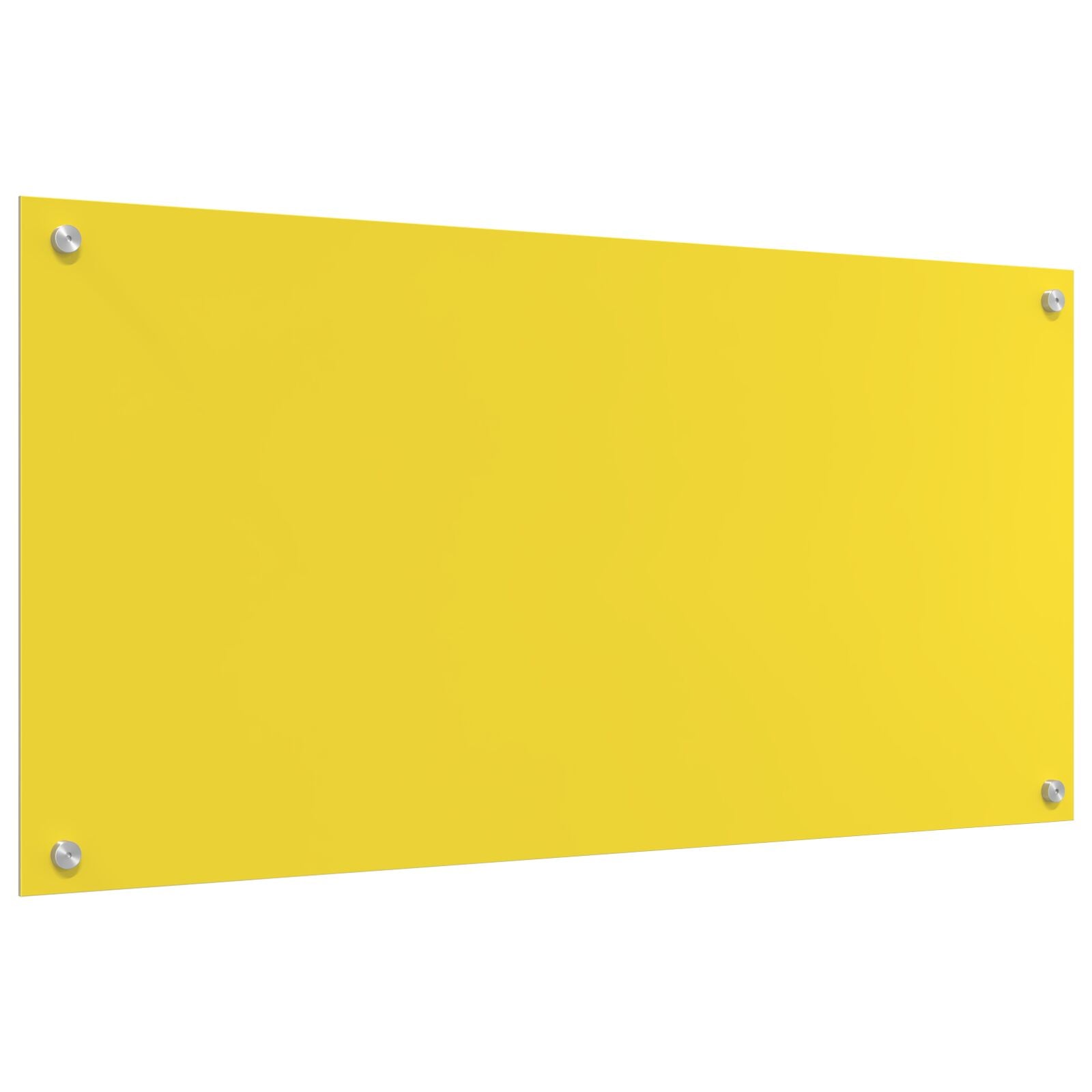 Schienale Da Cucina  Giallo 100X50X0,6 Cm In Vetro Temperato