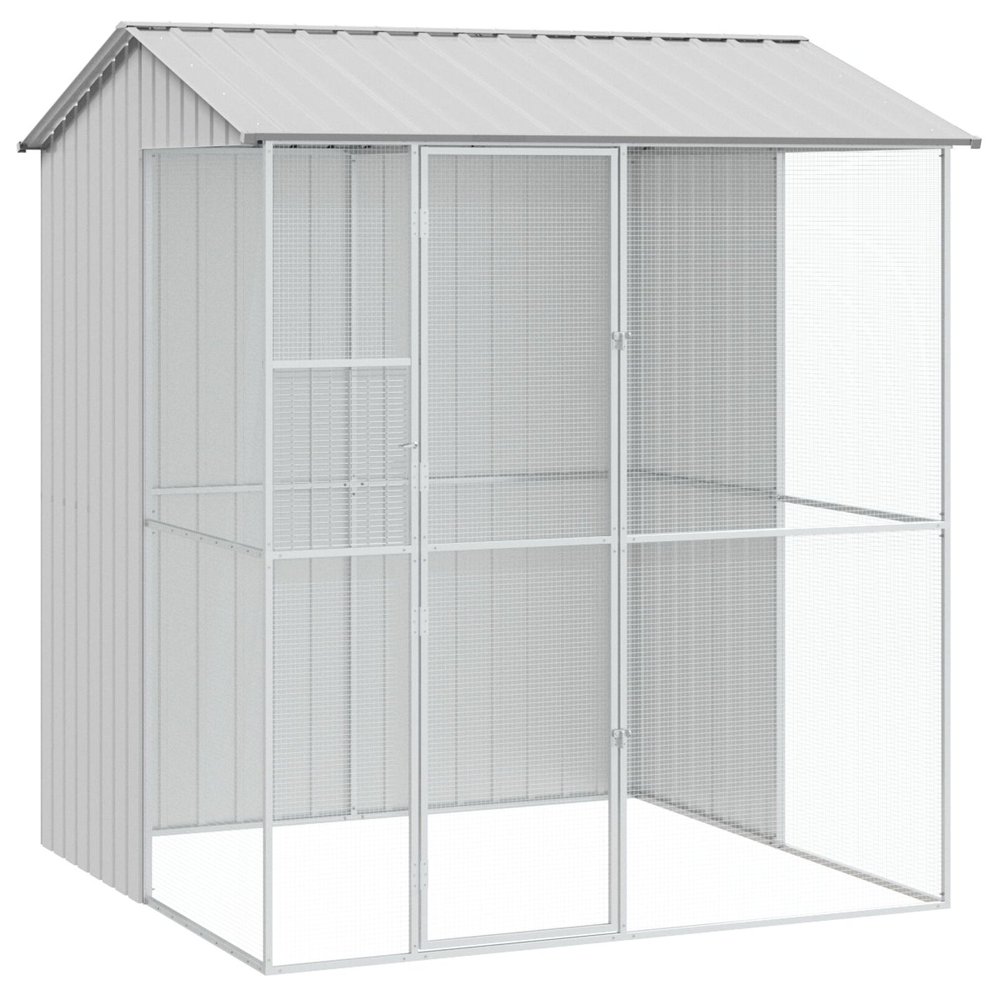 Voliera Per Uccelli  215X110X247 Cm In Acciaio