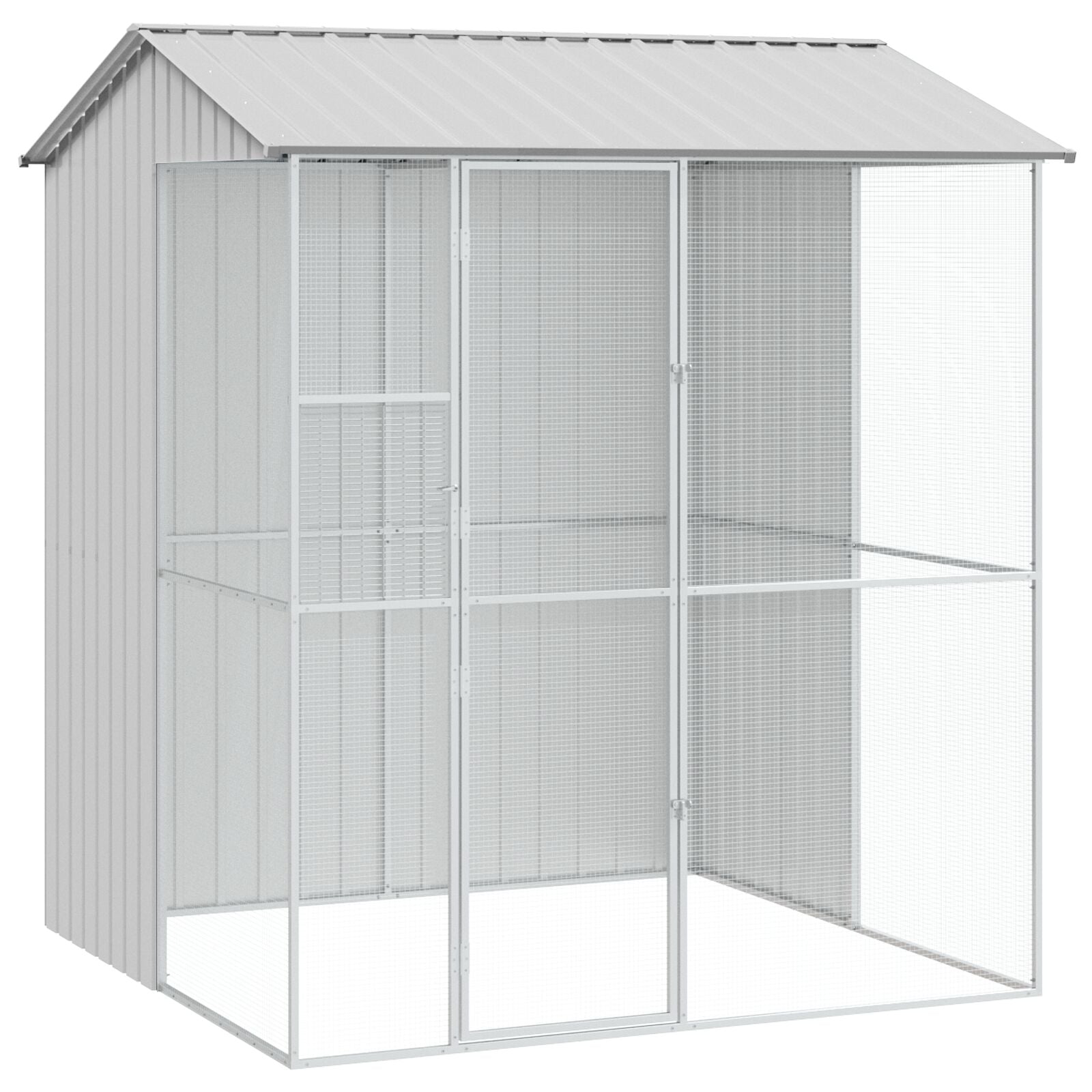 Voliera Per Uccelli  215X110X247 Cm In Acciaio