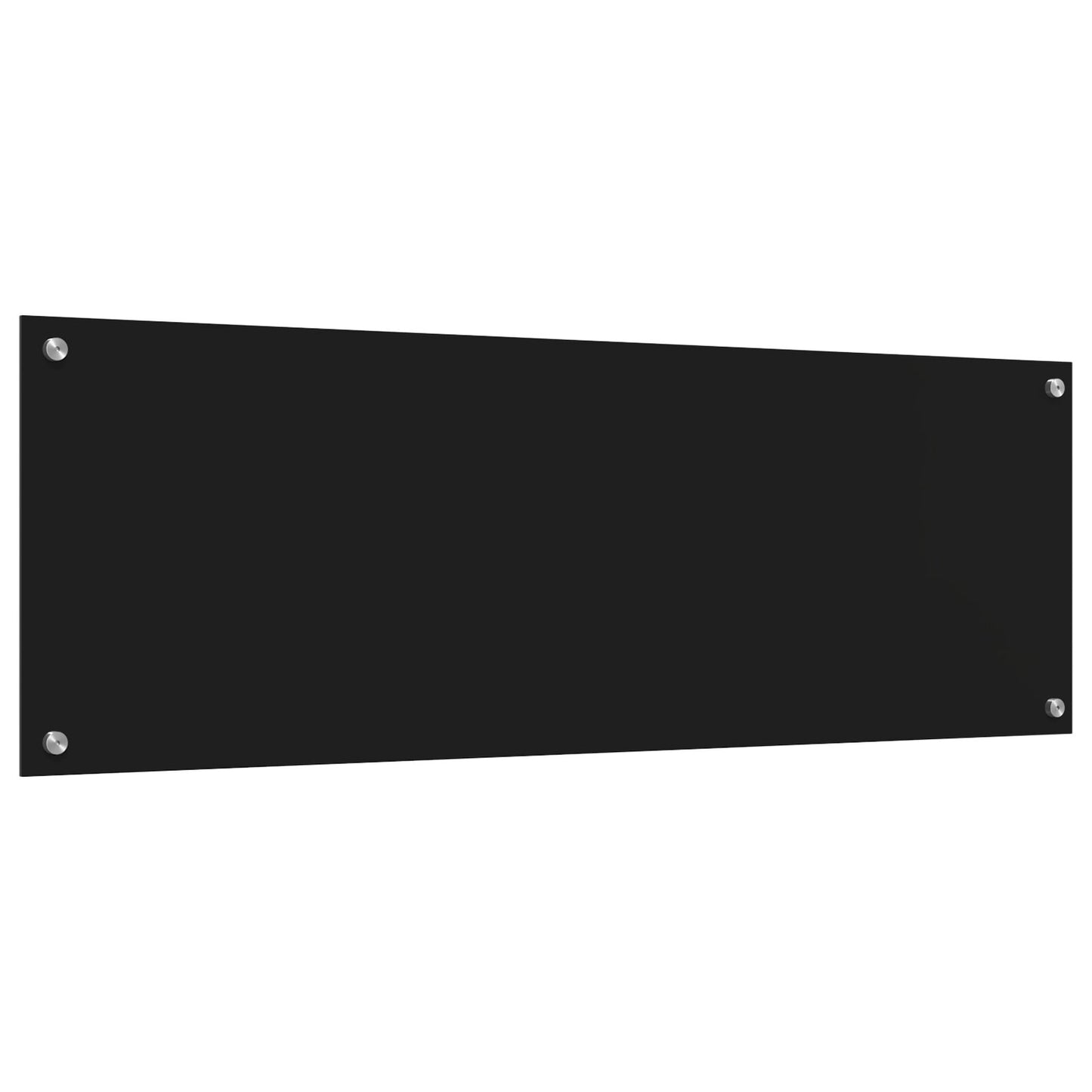 Piano Cucina  Nero 120X40X0,6 Cm In Vetro Temperato