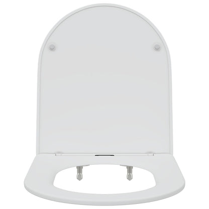 Sedile Per Toilette Con Chiusura Rapida E Soft Close In Duroplast Bianco