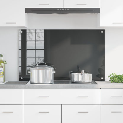 Schienale Da Cucina  Grigio Scuro 100X60X0,6 Cm In Vetro Temperato