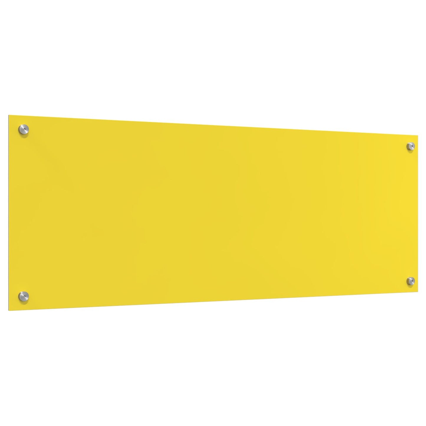 Schienale Da Cucina Giallo 110X40X0,6 Cm Vetro Temperato