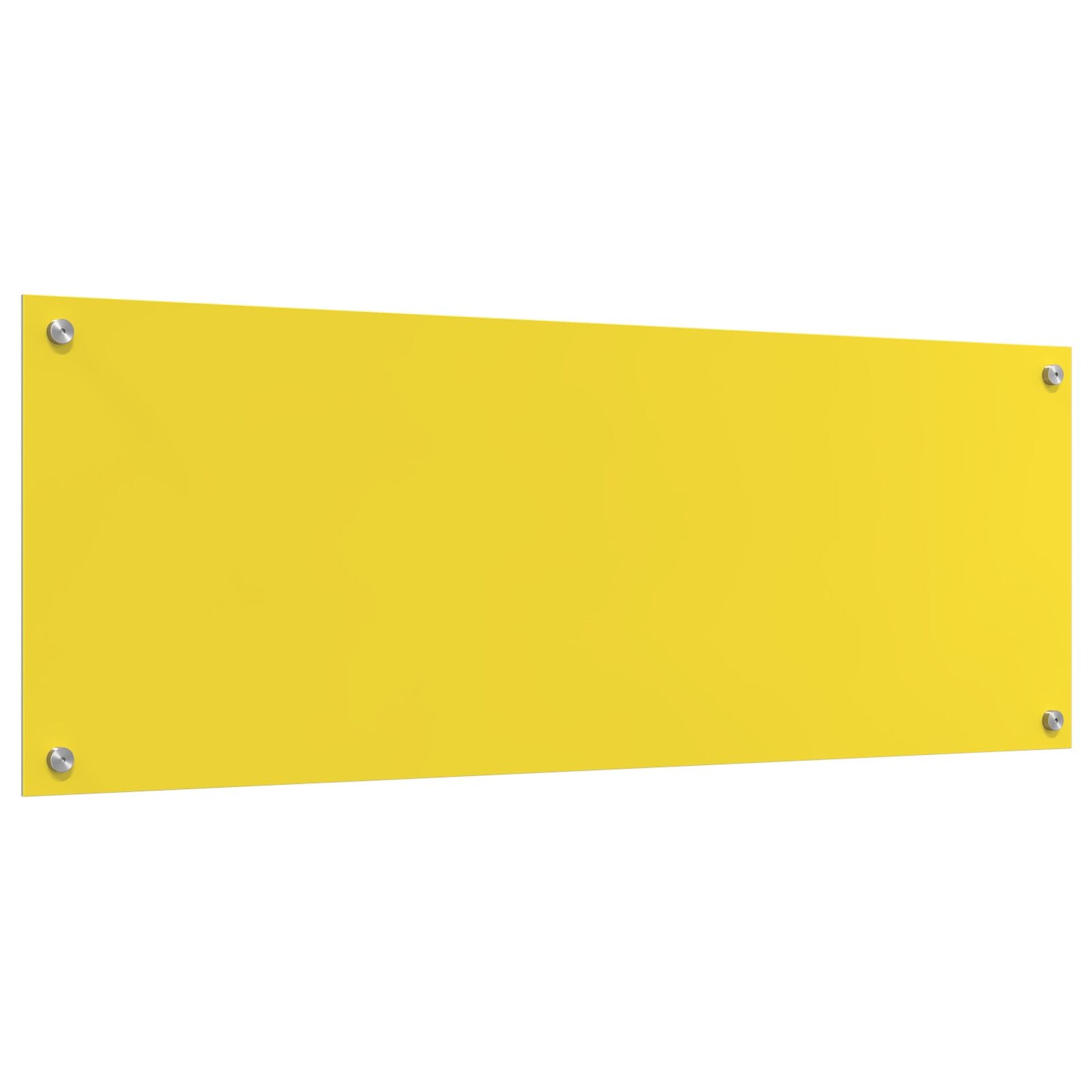 Schienale Da Cucina Giallo 110X40X0,6 Cm Vetro Temperato