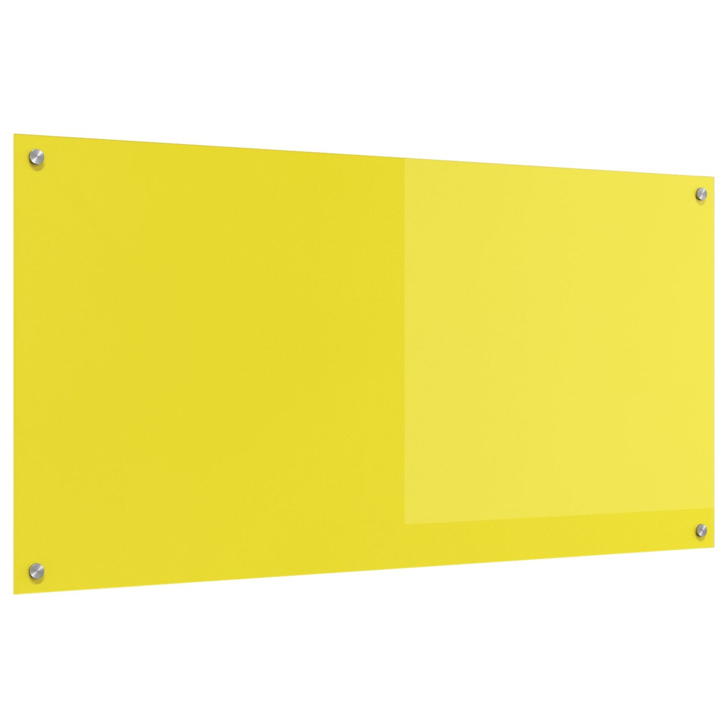 Schienale Da Cucina  Giallo 120X60X0,6 Cm In Vetro Temperato