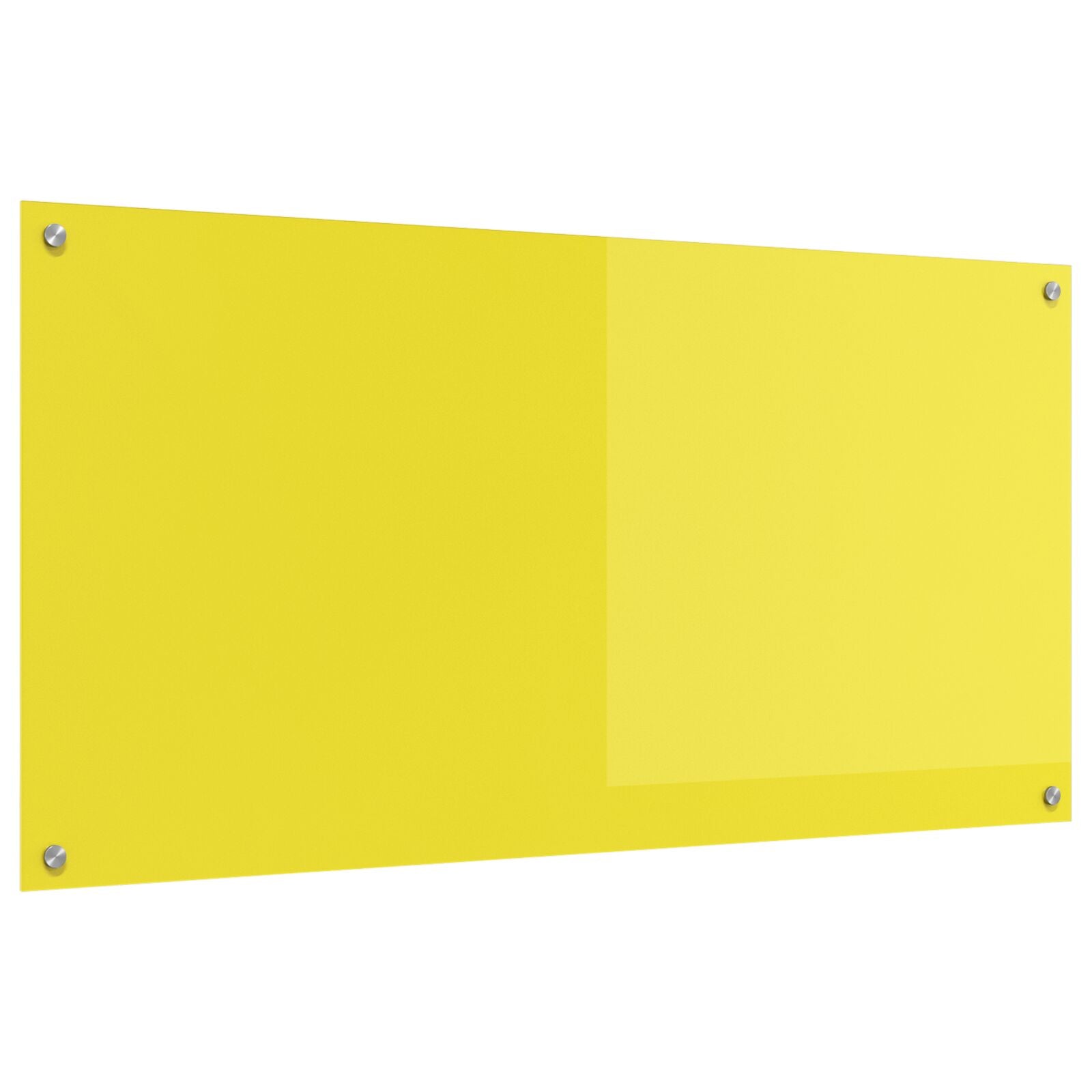 Schienale Da Cucina  Giallo 120X60X0,6 Cm In Vetro Temperato