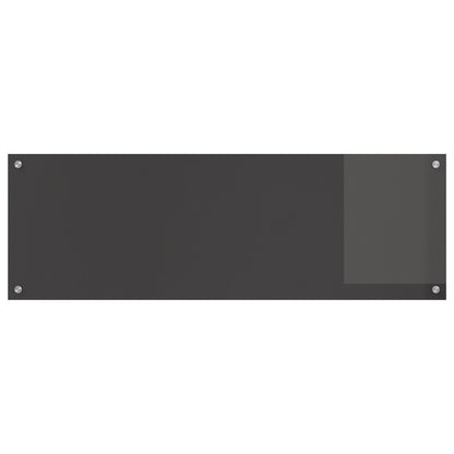 Schienale Cucina Grigio Scuro 120X40X0,6 Cm In Vetro Temperato -