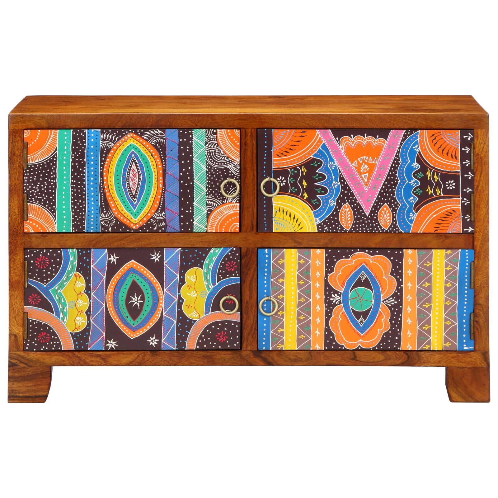Scarpiera  90X35X55 Cm In Legno Massello Di Acacia