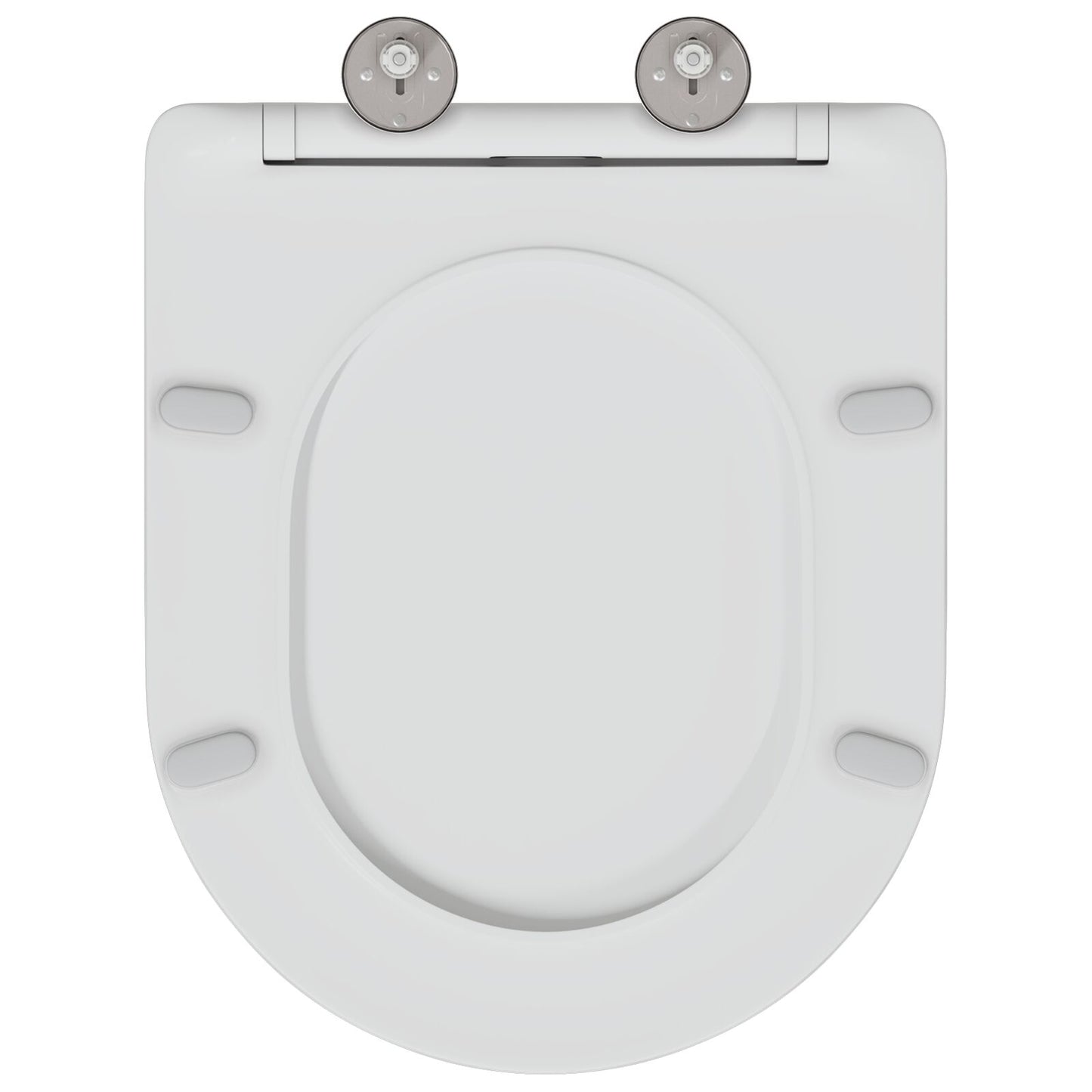 Sedile Per Toilette Con Chiusura Rapida E Soft Close In Duroplast Bianco