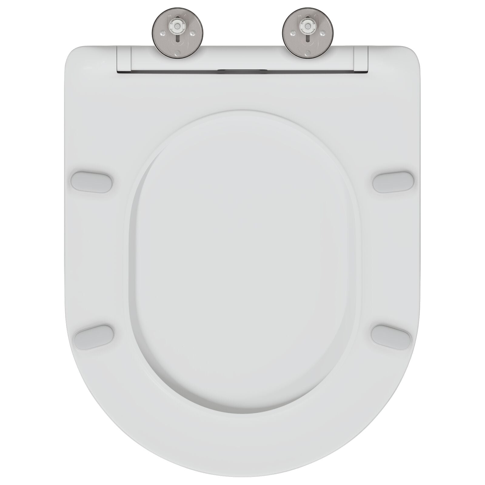 Sedile Per Toilette Con Chiusura Rapida E Soft Close In Duroplast Bianco