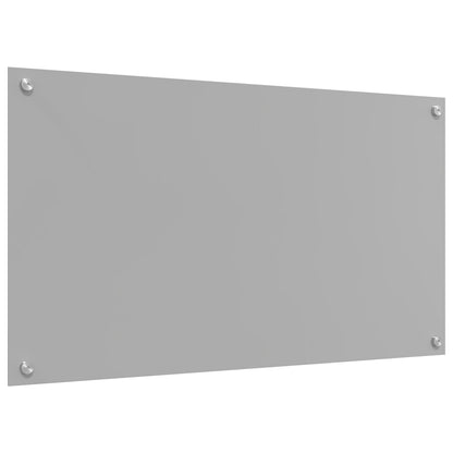 Cucina Backsplash Grigio Chiaro 90X50X0.6 Cm Vetro Temperato