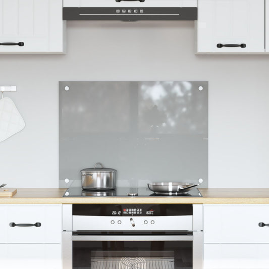 Schienale Cucina Grigio Chiaro 70X50X0,6 Cm Vetro Temperato