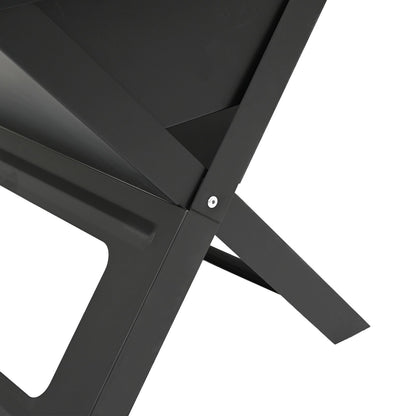 Griglia Bbq A Carbone - Pieghevole, Nera, 46X30X31 Cm, Realizzata In Acciaio