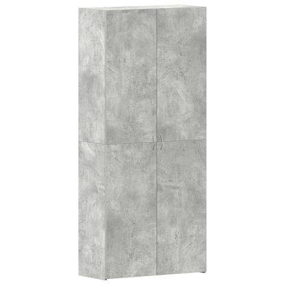 Armadio Scarpe  Grigio Cemento Legno Ingegnerizzato Armadio Scarpe