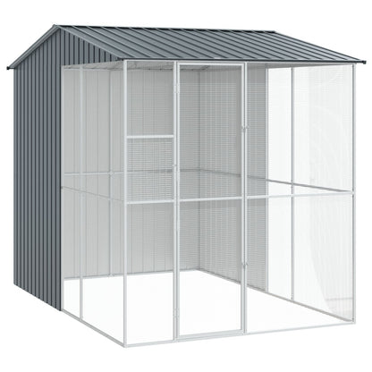 Voliera Per Uccelli  215X110X247 Cm In Acciaio