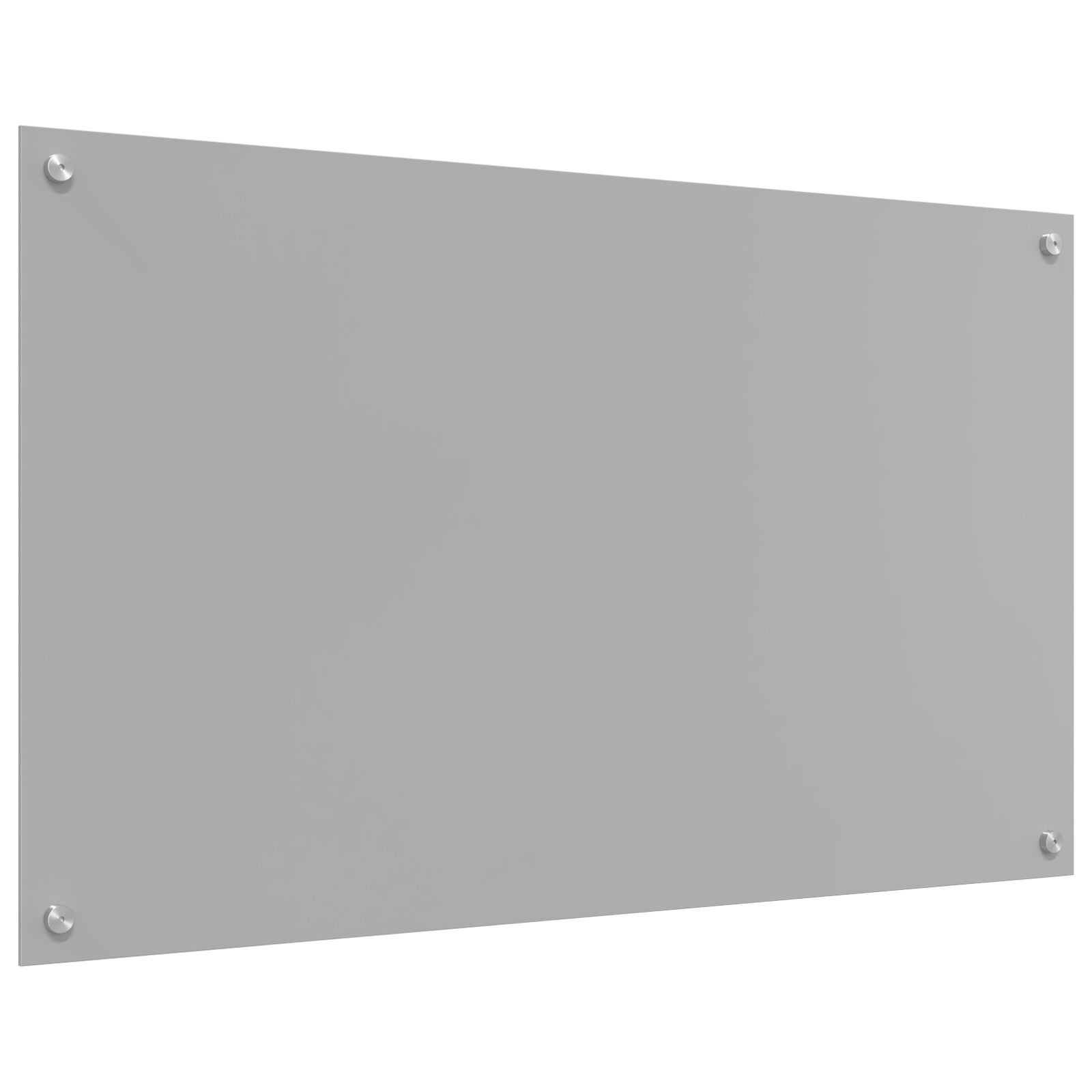 Paraspigolo Cucina Grigio Chiaro 100X60X0,6 Cm Vetro Temperato