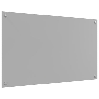 Paraspigolo Cucina Grigio Chiaro 100X60X0,6 Cm Vetro Temperato
