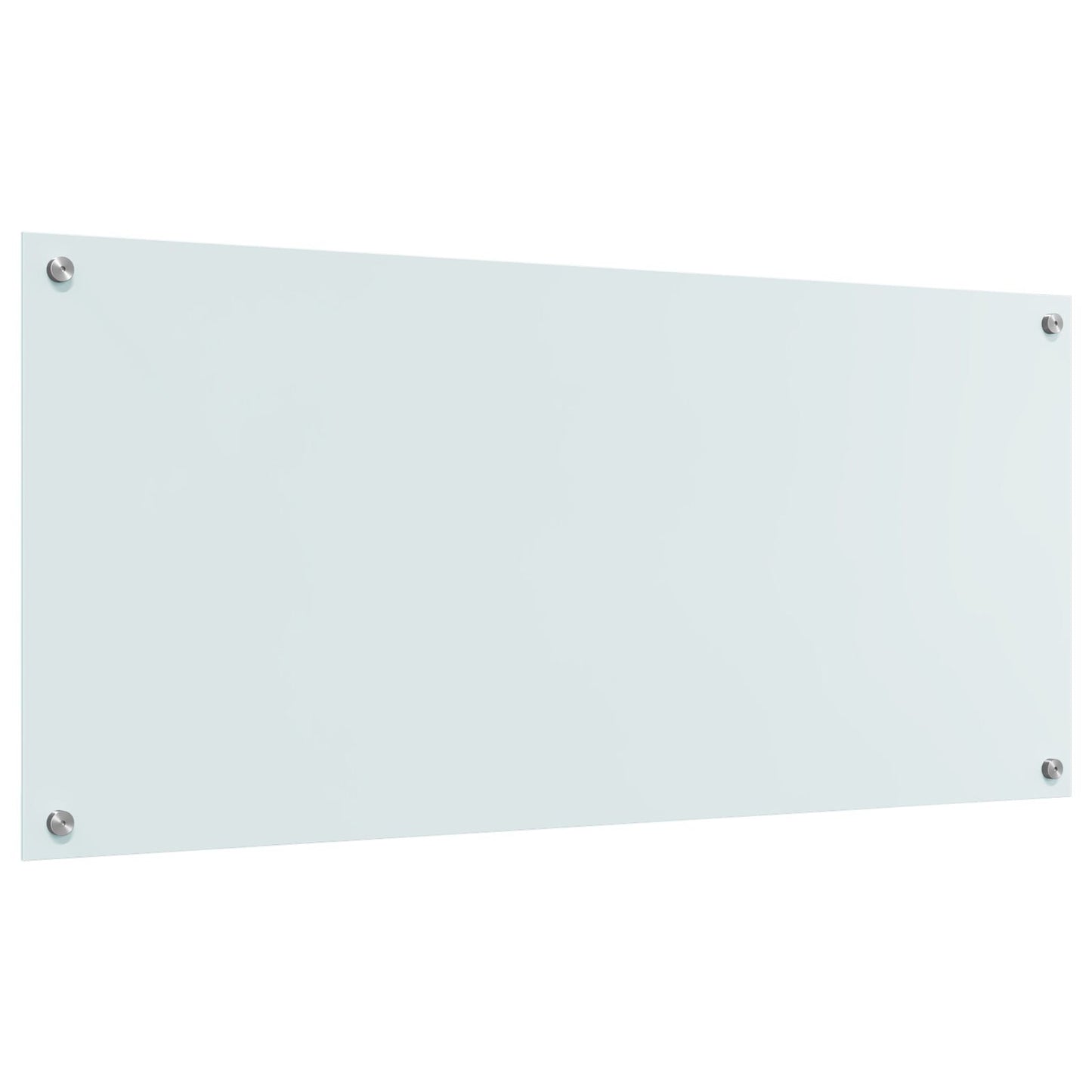 Schienale Cucina Bianco 110X50X0,6 Cm In Vetro Temperato -