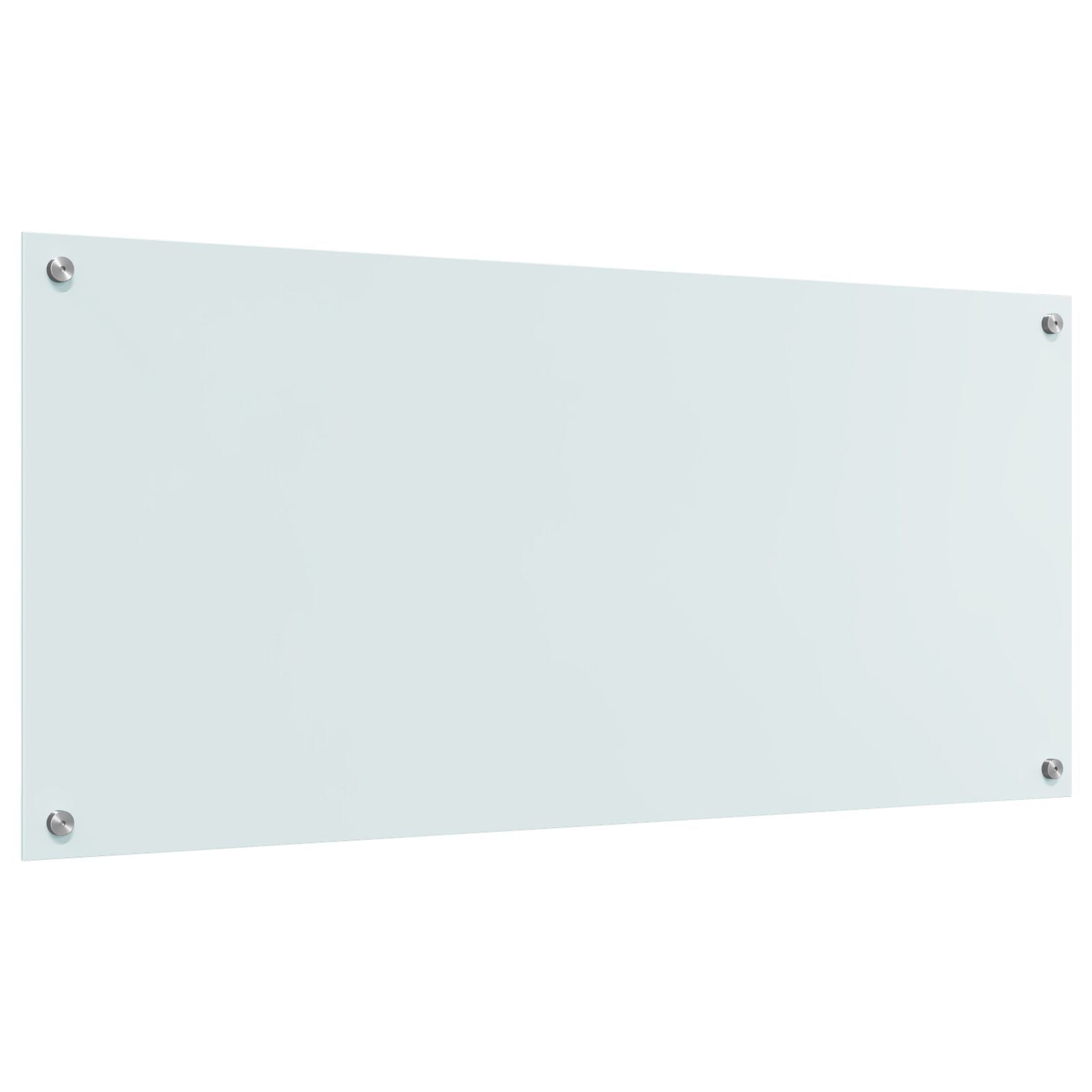 Schienale Cucina Bianco 110X50X0,6 Cm In Vetro Temperato -