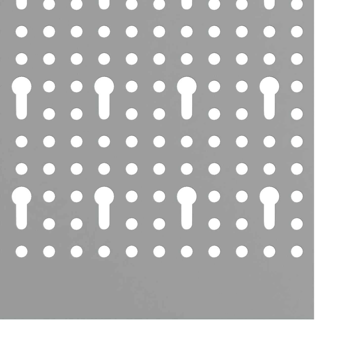 Pannelli Pegboard  2 Pezzi Con 8 Accessori Grigio 50X Acciaio