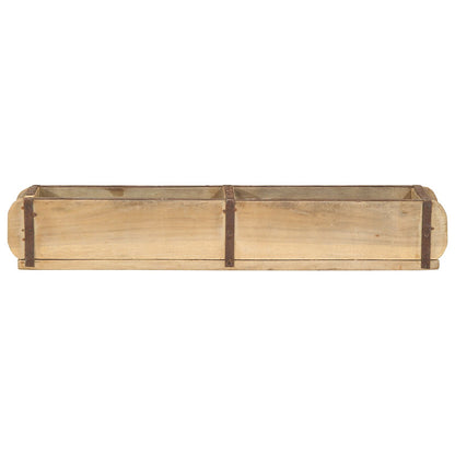 Set Di 4 Vassoi  60,5X15X9 Cm In Legno Riciclato