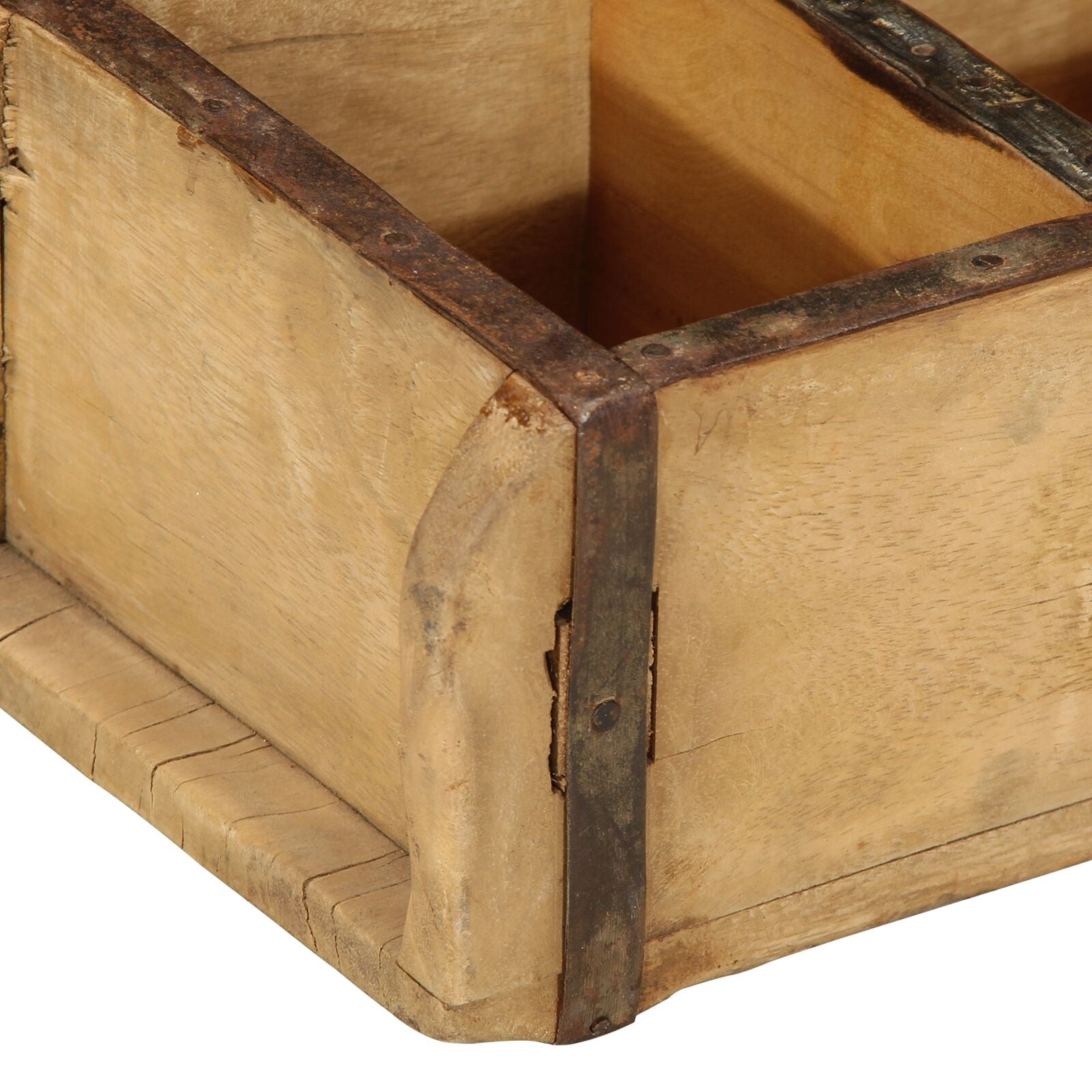 Vassoio 30X14X9 Cm Legno Massello Riciclato