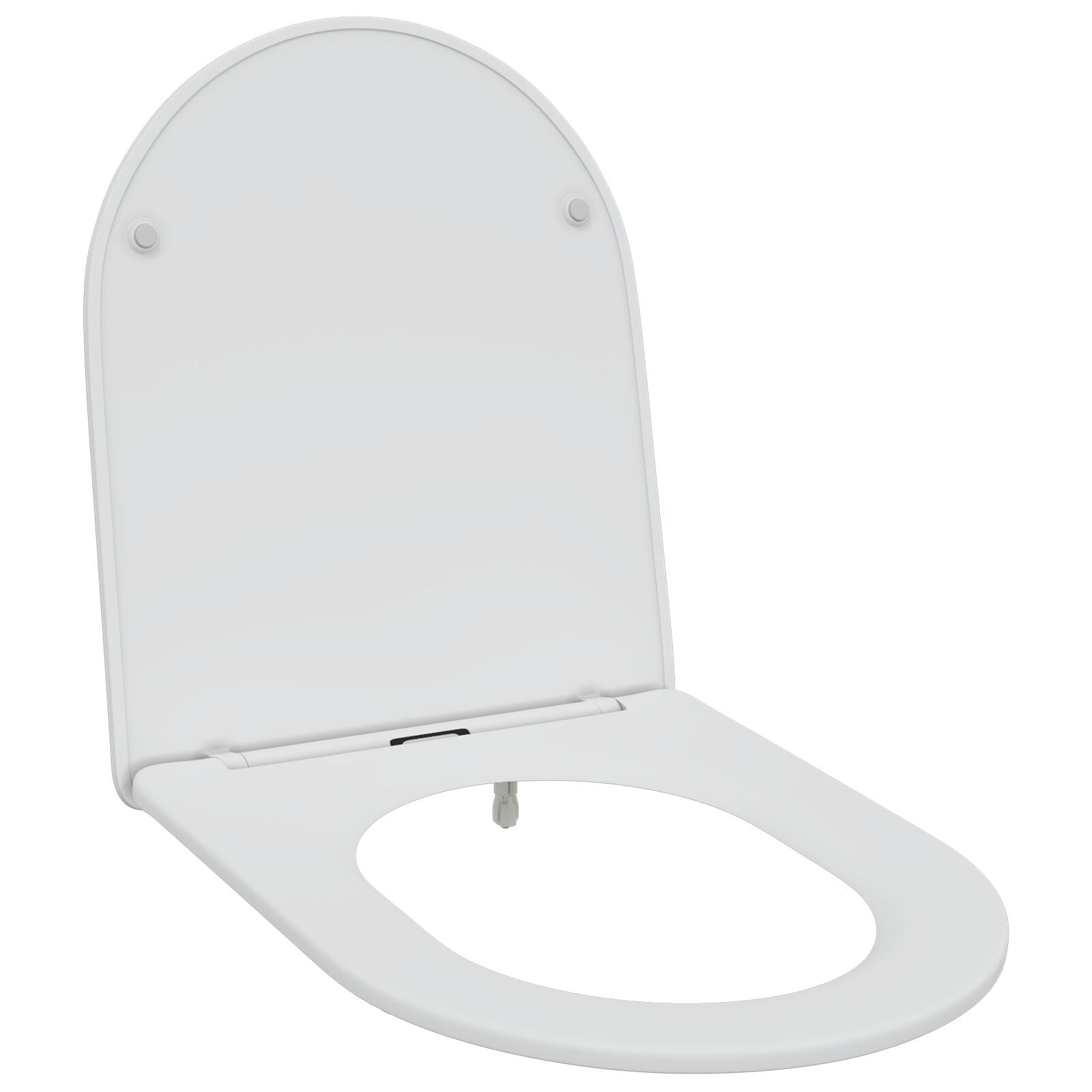Sedile Per Toilette Con Chiusura Rapida E Soft Close In Duroplast Bianco
