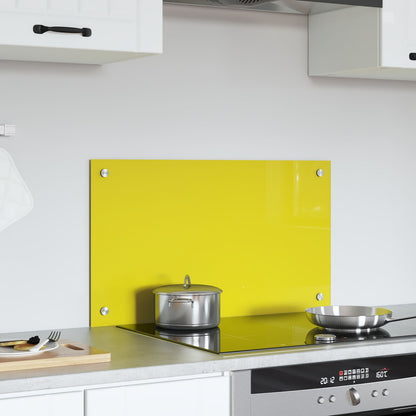 Schienale Cucina Giallo 70X40X0,6 Cm Vetro Temperato