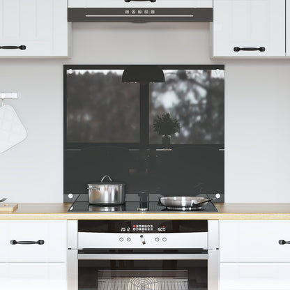 Schienale Cucina Grigio Scuro 70X60X0,6 Cm In Vetro Temperato