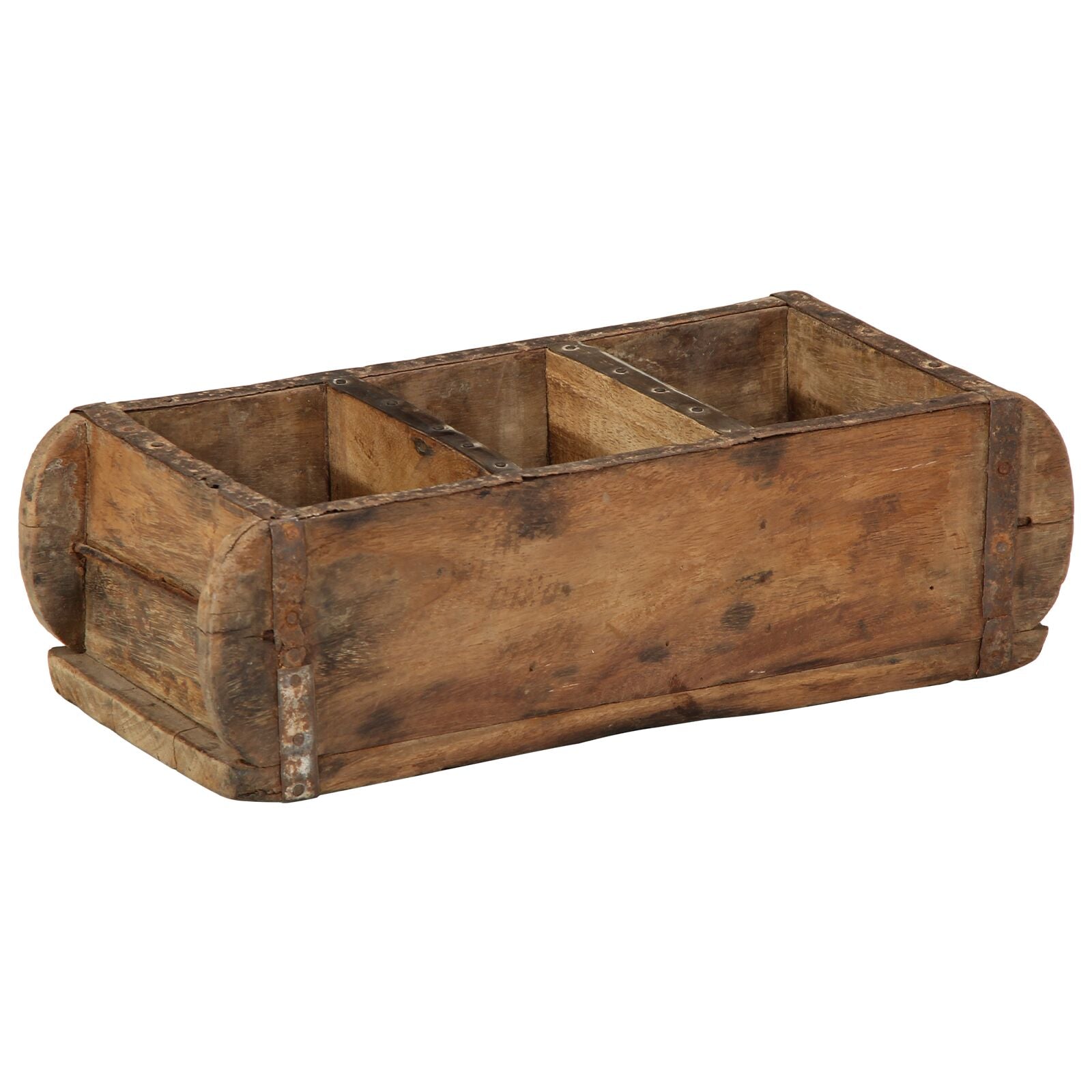 Vassoio 30X14X9 Cm Legno Massello Riciclato