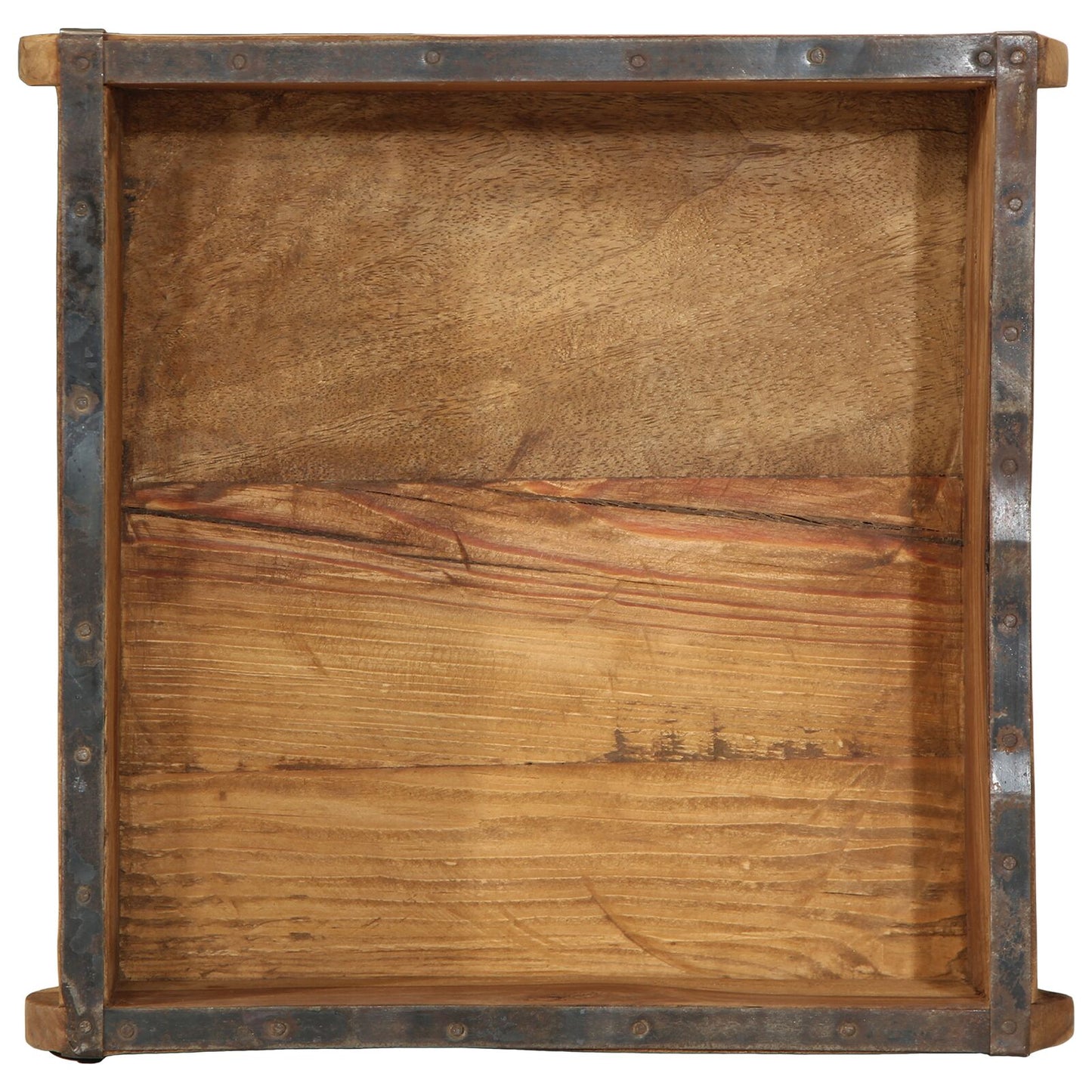 Vassoi 4 Pcs 31X29X10 Cm Legno Massello Riciclato